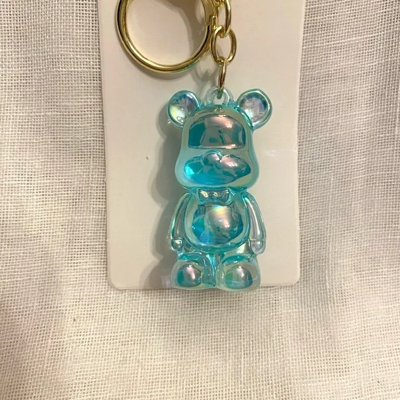 Iridescent Teddy Bear Keychain/Bag Charm | Add some fun to your bag or backpack - Picture 7 of 10